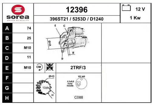 стартер EAI 12396