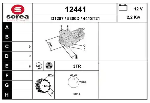 стартер EAI 12441