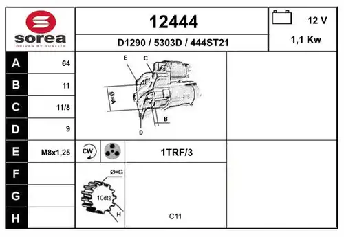 стартер EAI 12444