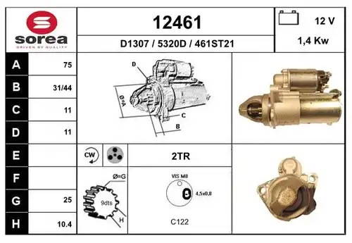 стартер EAI 12461