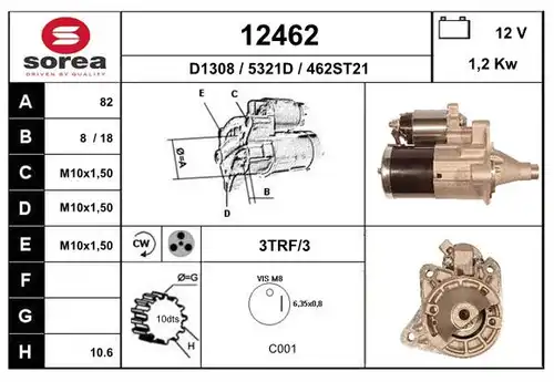 стартер EAI 12462