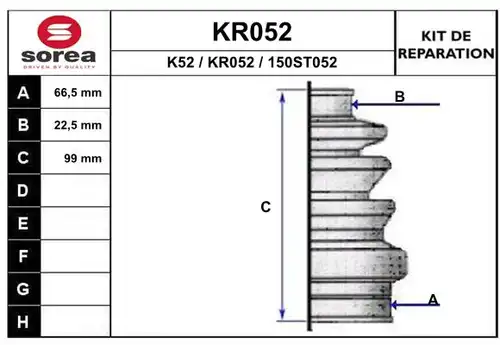 комплект маншон, полуоска EAI KR052