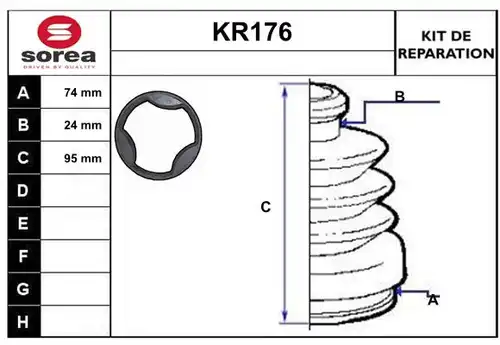 комплект маншон, полуоска EAI KR176