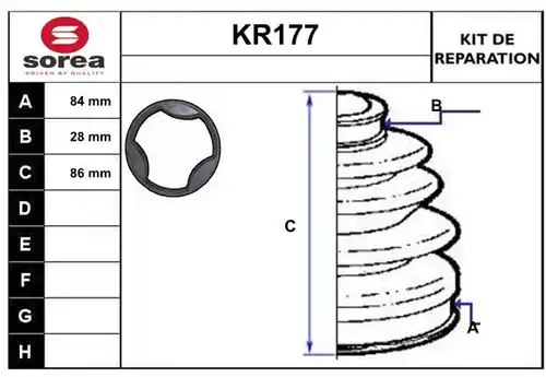 комплект маншон, полуоска EAI KR177