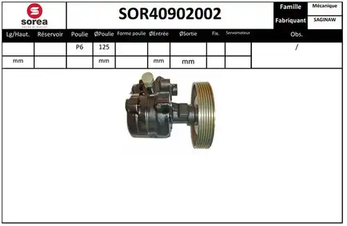 хидравлична помпа, кормилно управление EAI SOR40902002