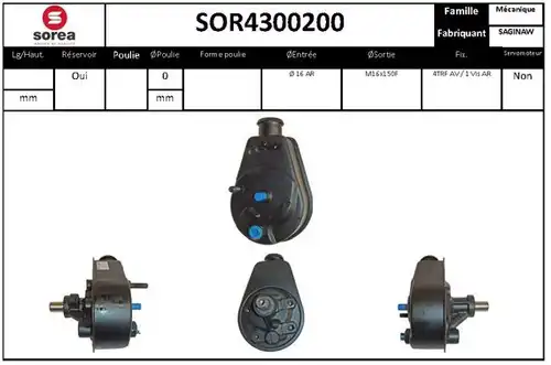 хидравлична помпа, кормилно управление EAI SOR4300200