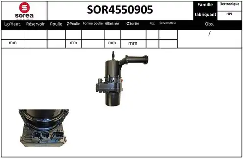 хидравлична помпа, кормилно управление EAI SOR4550905