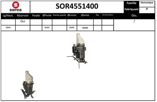 хидравлична помпа, кормилно управление EAI SOR4551400