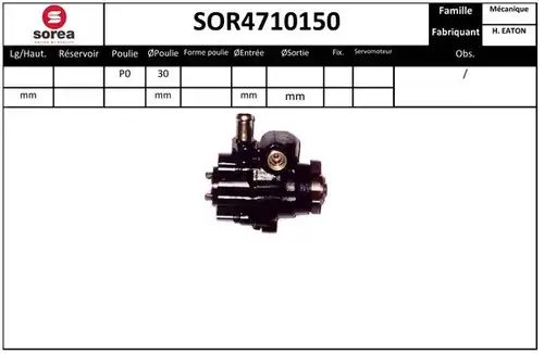 хидравлична помпа, кормилно управление EAI SOR4710150