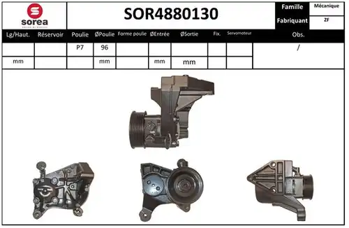 хидравлична помпа, кормилно управление EAI SOR4880130