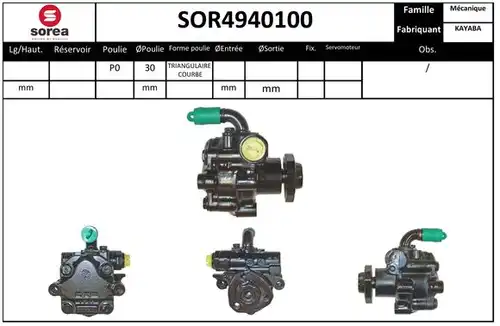 хидравлична помпа, кормилно управление EAI SOR4940100