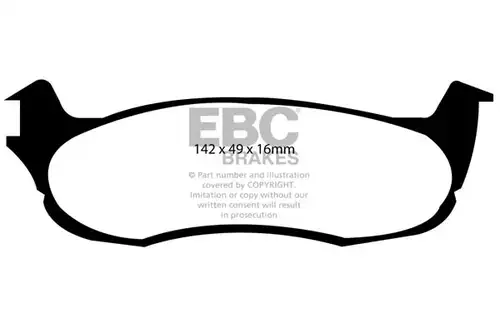 накладки EBC Brakes DP1633