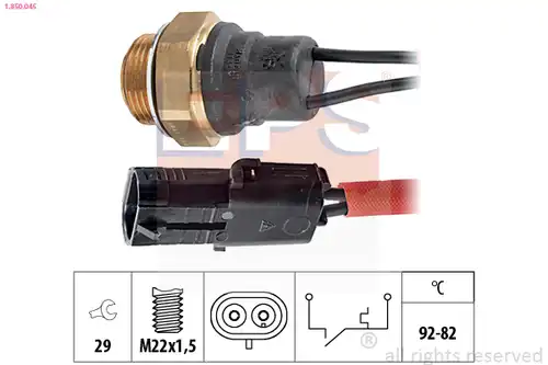 термошалтер, вентилатор на радиатора EPS 1.850.045