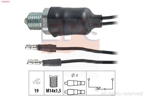 включвател, светлини за движение на заден ход EPS 1.860.055