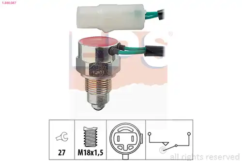 включвател, светлини за движение на заден ход EPS 1.860.087