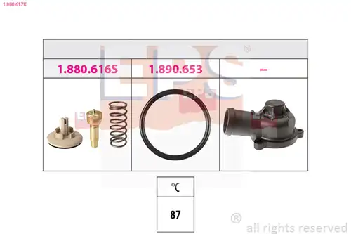 термостат, охладителна течност EPS 1.880.617K