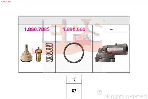 термостат, охладителна течност EPS 1.880.788K