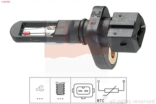 датчик, температура на входящия въздух EPS 1.994.001