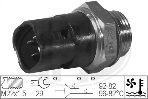 термошалтер, вентилатор на радиатора ERA 330214