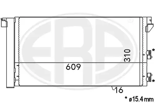 кондензатор, климатизация ERA 667001