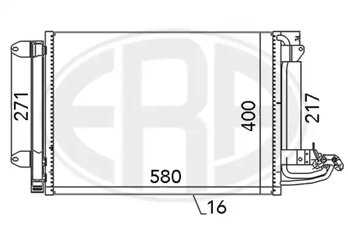 кондензатор, климатизация ERA 667003