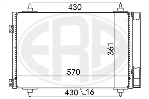 кондензатор, климатизация ERA 667013