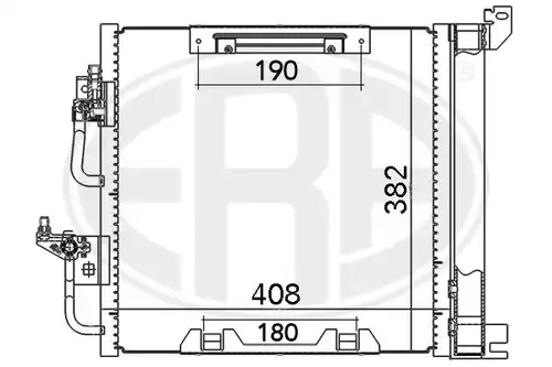 кондензатор, климатизация ERA 667019