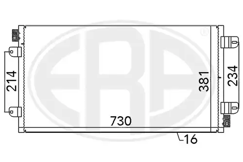 кондензатор, климатизация ERA 667030