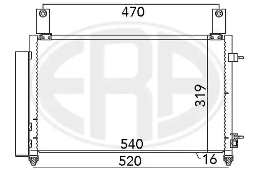 кондензатор, климатизация ERA 667032