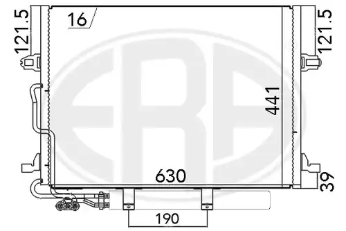 кондензатор, климатизация ERA 667033