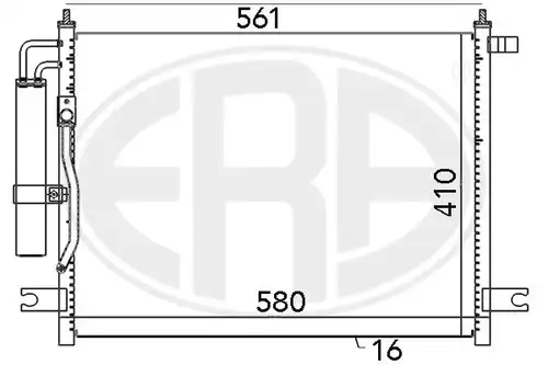 кондензатор, климатизация ERA 667034