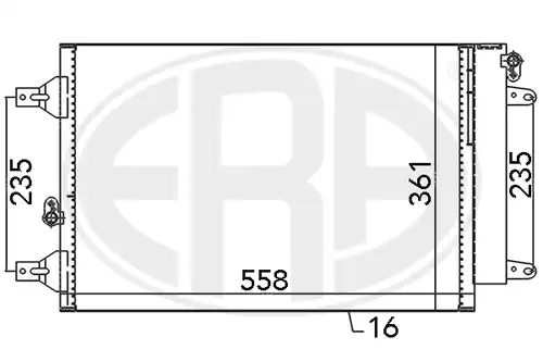 кондензатор, климатизация ERA 667059