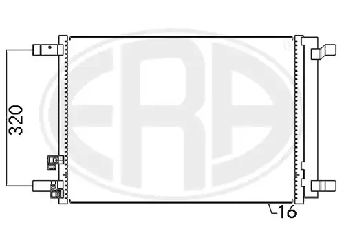 кондензатор, климатизация ERA 667094