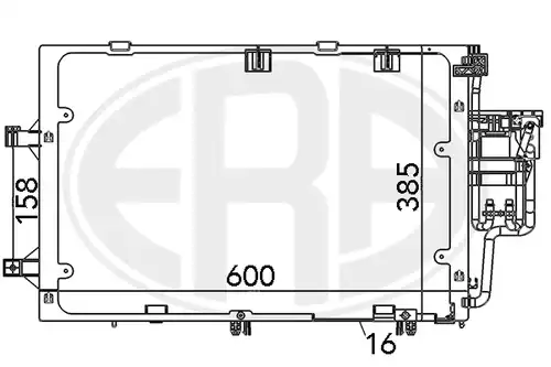 кондензатор, климатизация ERA 667098