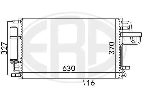 кондензатор, климатизация ERA 667101