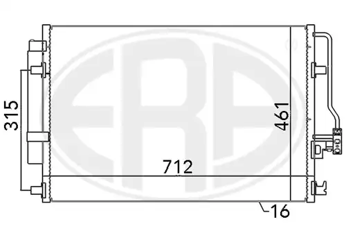 кондензатор, климатизация ERA 667110