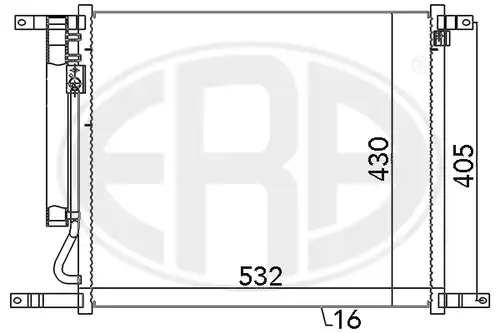 кондензатор, климатизация ERA 667128
