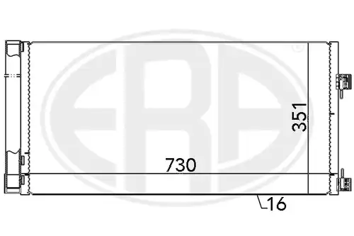 кондензатор, климатизация ERA 667133