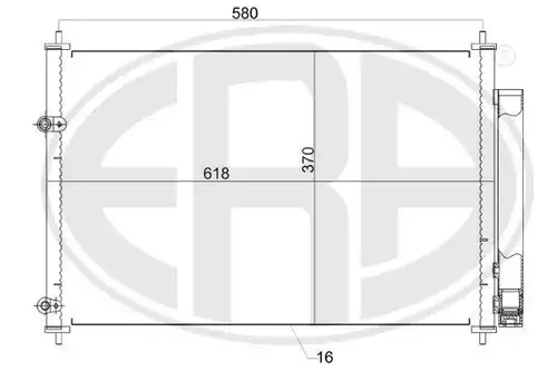 кондензатор, климатизация ERA 667161