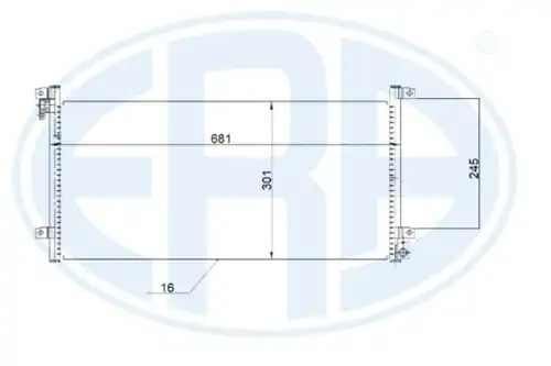 кондензатор, климатизация ERA 667218