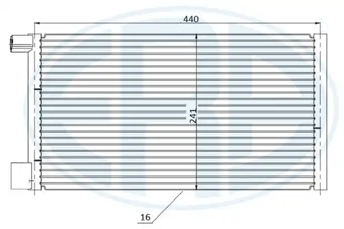 кондензатор, климатизация ERA 667226