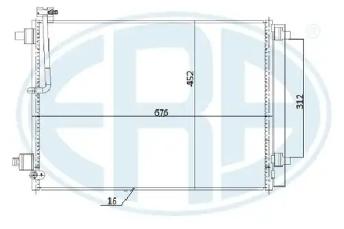 кондензатор, климатизация ERA 667272