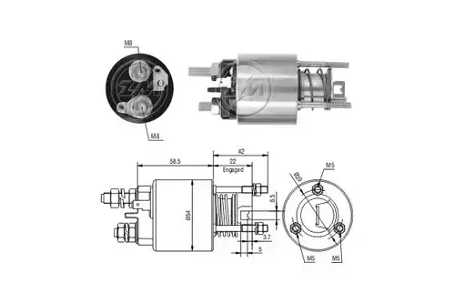 магнитен превключвател, стартер ERA ZM1595