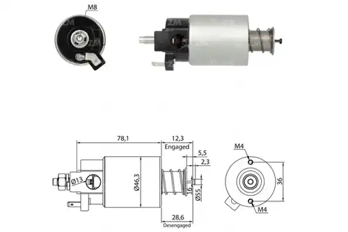 магнитен превключвател, стартер ERA ZM1665