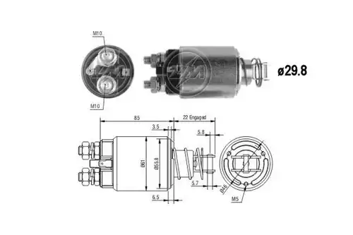 магнитен превключвател, стартер ERA ZM2655