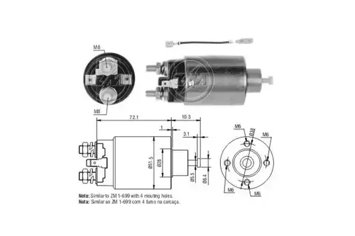 магнитен превключвател, стартер ERA ZM2699