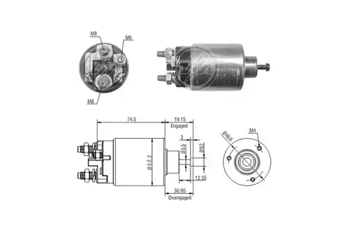 магнитен превключвател, стартер ERA ZM2860