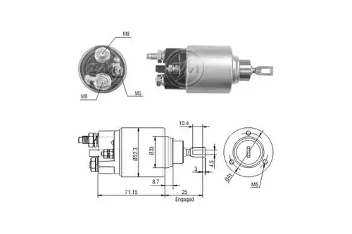 магнитен превключвател, стартер ERA ZM376