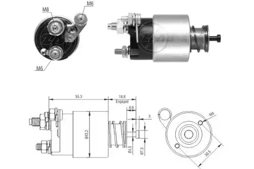 магнитен превключвател, стартер ERA ZM4391