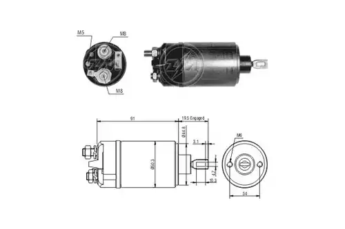 магнитен превключвател, стартер ERA ZM526